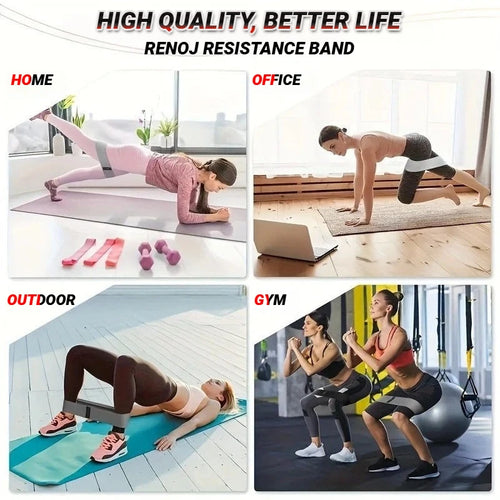 Fasce Elastiche in Tessuto per Allenamento – Glutei e Gambe