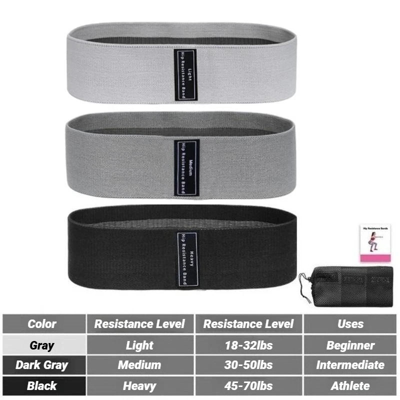 Fasce Elastiche in Tessuto per Allenamento – Glutei e Gambe