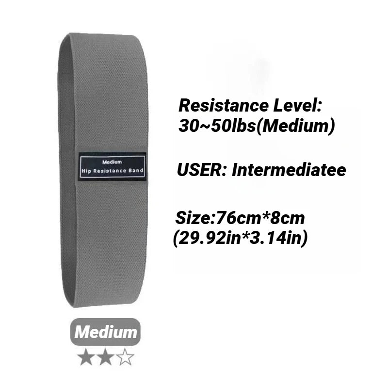 Fasce Elastiche in Tessuto per Allenamento – Glutei e Gambe